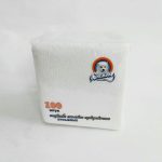 Салфетки бумажные Снежок 100 шт 1 слой белые