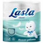 Полотенце бумажное 2 слоя 2 рулона 12 м Lasla Classic