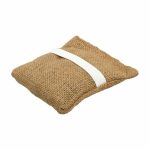 Мочалка банная прямоугольная 16x4x10 см джут с ручкой с натуральным мылом Банные штучки Дегтярная