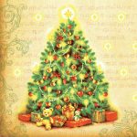 Салфетки бумажные New Line Fresco Ёлка 20 шт 2 слоя 33х33 см