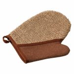 Мочалка банная варежка 18 х 21 см рами хлопок Банные штучки