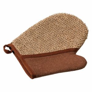 Мочалка банная варежка 18 х 21 см рами хлопок Банные штучки