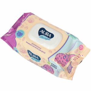 Салфетки влажные Aura Ultra Comfort детские 200 шт