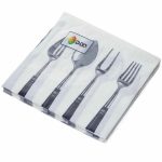 Салфетки бумажные Столовые приборы 20 шт 33х33 см