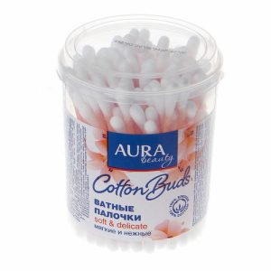 Ватные палочки 100 шт стакан Aura