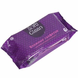 Салфетка влажные Softi Clean антибактериальная 60 шт