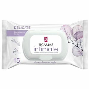 Салфетки влажные Я самая Алоэ для интимной гигиены 15 шт