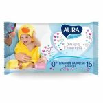 Салфетки влажные Aura Ultra Comfort детские 15 шт