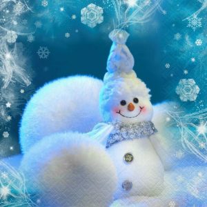 Салфетки Перышко Prestige 20 шт 3 слоя 33х33 см Сноумен