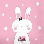 Салфетки Перышко Prestige 20 шт 3 слоя 33х33 см Милашка