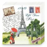 Салфетки бумажные New Line Париж 20 шт 2 слоя 33х33 см