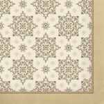 Салфетки Перышко Prestige 20 шт 3 слоя 33х33 см Арабеска