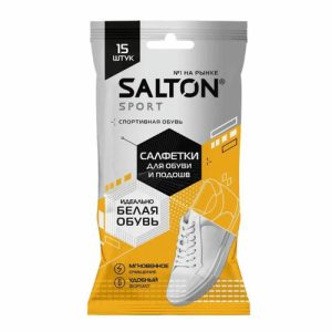 Салфетки влажные Salton 15 шт для очищения белой обуви и подошв