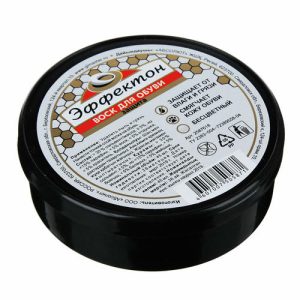Воск для обуви, банка 45мл, бесцветный, Эффектон