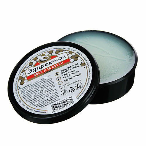 Воск для обуви, банка 45мл, бесцветный, Эффектон — изображение 2