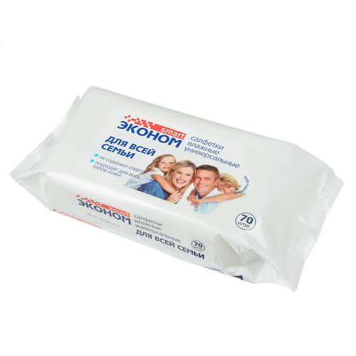 СМАРТ Эконом Салфетки влажные для всей семьи 70шт — изображение 2