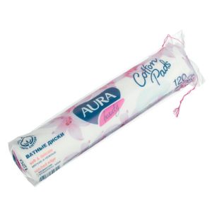 Ватные диски AURA, 120шт