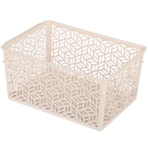 Корзинка универсальная 3,2л, 230х160х110мм, пластик, бежевый