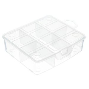Органайзер 140х130х43мм, пластик, бесцветный