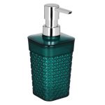 Дозатор для жидкого мыла, изумрудный агат, пластик