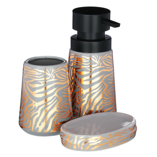 BY Набор для ванной 3 пр., керамика, Кошачий глаз, 2 цвета — изображение 2