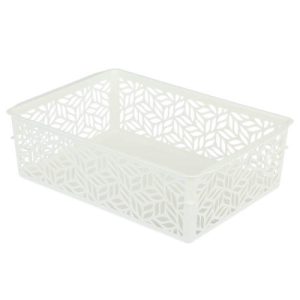 Корзинка универсальная 2,0л, 230х160х70мм, пластик, светло-серый