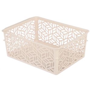 Корзинка универсальная 1, 4л, 190х140х75мм, пластик, бежевый