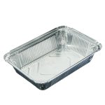 Форма для запекания, алюминиевая фольга, 21, 2x14, 7x4см, дно 17, 4x10, 9см, 780мл, L-край