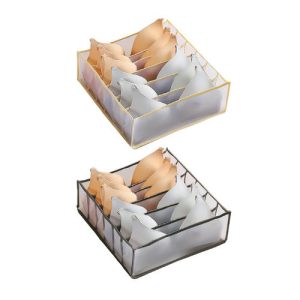 BY ВУАЛЬ Кофр для хранения нижнего белья, 32х32х12см, 6 секций, 2 цвета