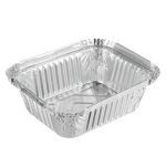 Форма для запекания, алюминиевая фольга, 12,8х10,3х4см, дно 10,8х8,3см, 450 мл, L-край
