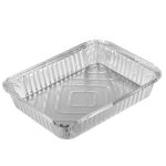 Форма для запекания, алюминиевая фольга, 21х15,8х4,3см, дно 19,6х14,4см, 1125мл, L-край