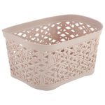 Keeplex Корзина для хранения пластмассовая "Fiori" 1л, 16,3х12,2х8,7см, бежевый топаз