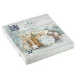 Салфетки 33х33, 3слоя, 20л, Bouquet Home Collection Classic, "Праздничный натюрморт. Золото"