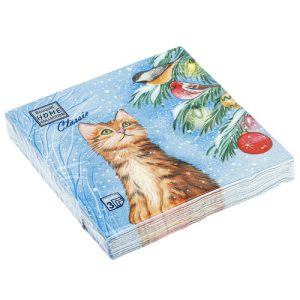Салфетки 20л, Bouquet Home Collection Classic, 3хсл., "Новогодние мечтания"
