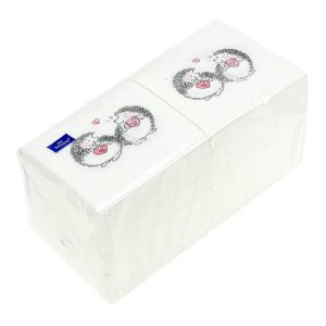 Салфетки Art Bouquet 20х20 2 слоя 250л "Ёжики"