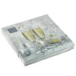 Салфетки 20л, Bouquet Home Collection Classic, 3хсл., "Брызги шампанского"