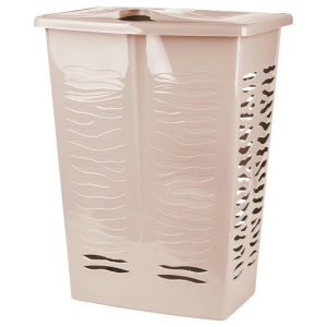 Корзина для белья Keeplex Regular с откидной крышкой 42л 39,8х29,9х53,7см бежевый топаз