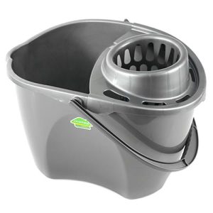 Ведро пластмассовое "Престо" 12л, 38х27х27,5см, с отжимом, со сливом, цвета микс