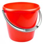 Ведро пластмассовое "Соло" 7л, д27см, h24,8см, красный перламутровый