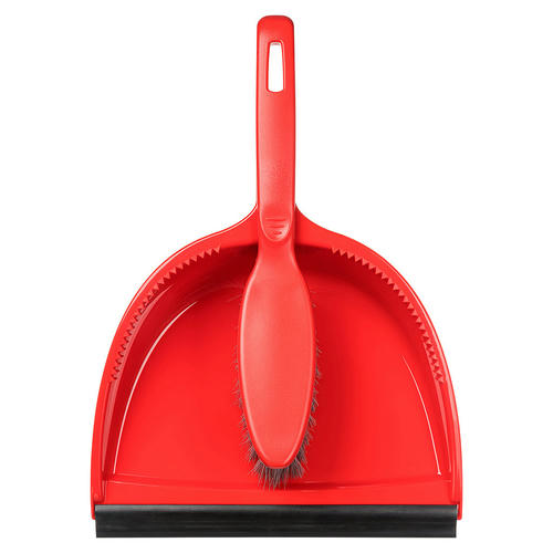 Комплект щетка-сметка "Rimo" с круглым совком с кромкой (красный) Idiland — изображение 2