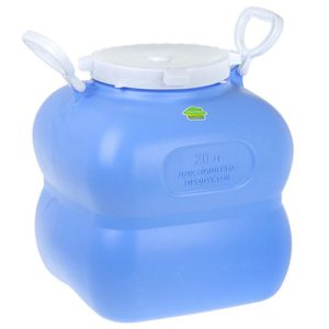 Фляга-бочка пластмассовая "Гранде" 20л, д30см, h32см, с ручками, фиолетовый