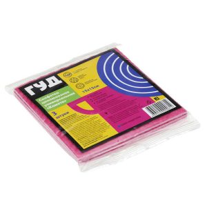 Салфетка "Комфорт" 15х15см, поролон, целлюлоза, в упаковке 3шт