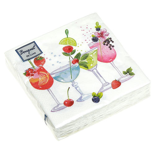 Салф. Bouquet de Luxe 24х24 3 слоя 25л "Коктейль"