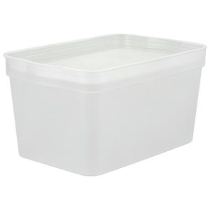 Keeplex Корзина для хранения пластмассовая "Trendy" 2,3л, 21,1х14,1х11см, матовый кристалл