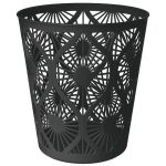 Корзина для бумаги пластмассовая 10л, д25см, h27см, черный, Econova
