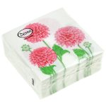 Салфетки 24*24 1сл 40шт Desna Design "Три георгина"