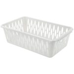 Keeplex Корзина для хранения пластмассовая "S" 25,5х15х7,2см, белое облако