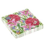 Салфетки бумажные декоративные 33*33, 3сл, 20шт Bouquet Home Collection Classic "Пионы и лилии"