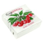 Салфетки 24*24 1сл 40шт Desna Design "Вишня"