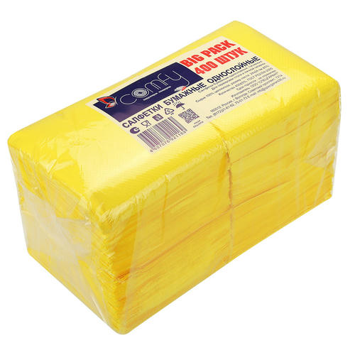 Салфетка Comfy БигПак интенсив 400 л. 24х24см желтый
